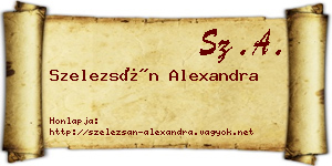 Szelezsán Alexandra névjegykártya
